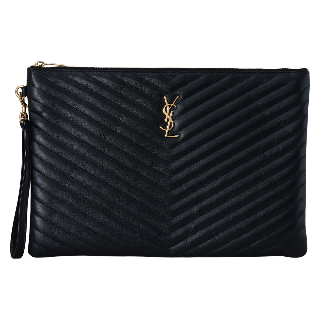 Yves Saint Laurent(USED)생로랑 440222 모노그램 쉐브론 클러치